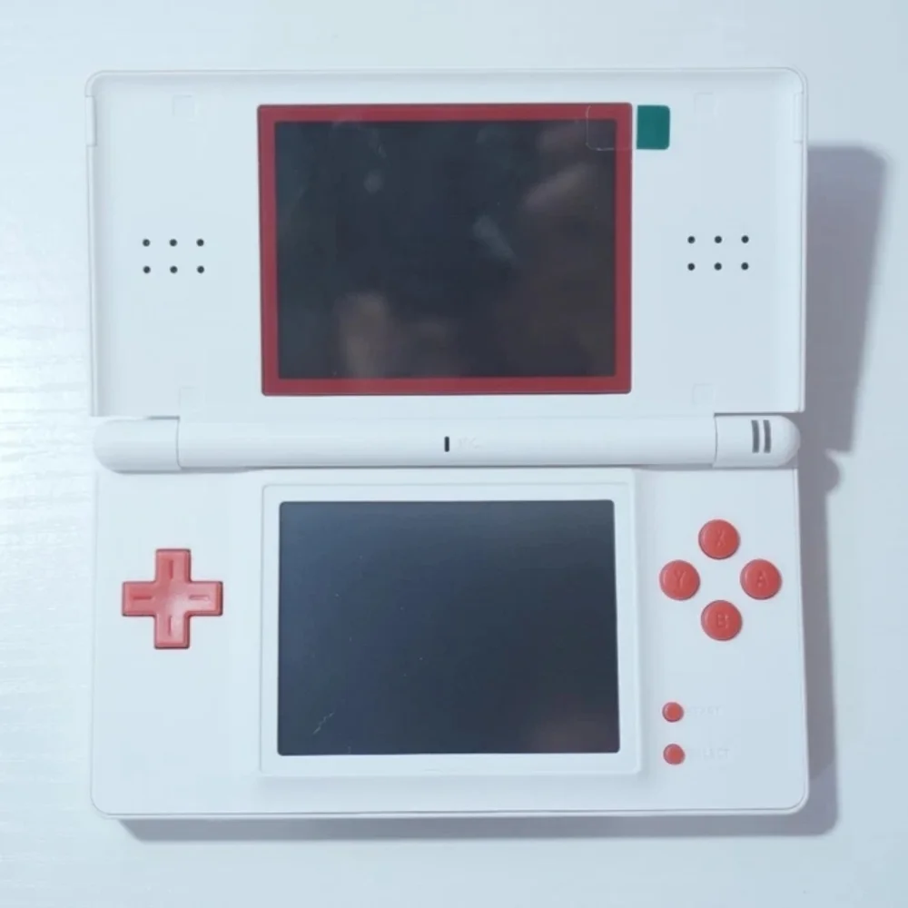 Nintendo DS Lite White Cherry Blossom Handheld System with Charger & Stylus Pen